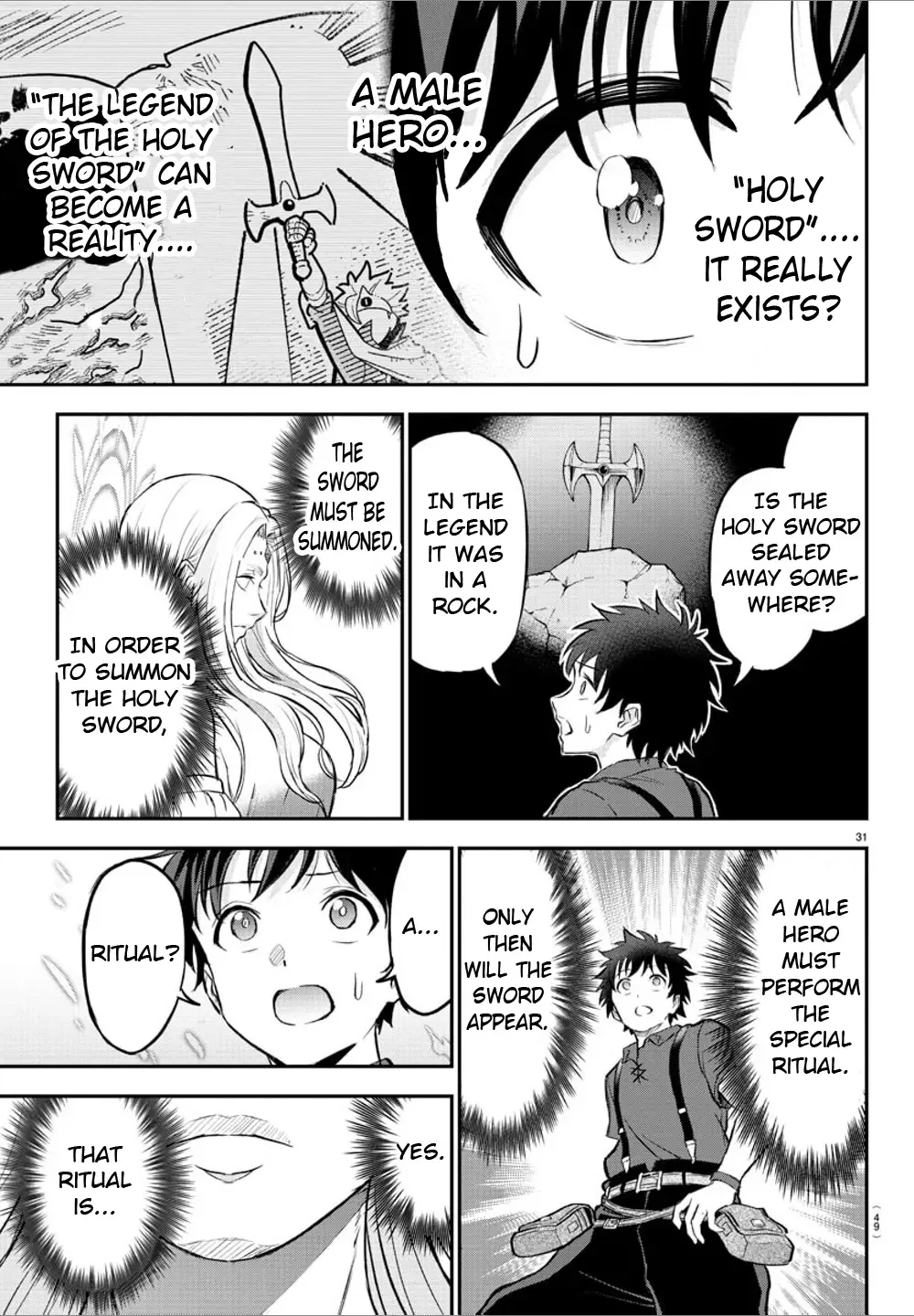 Cherry Hero and the “Holy” Sword Chapter 1 page 34