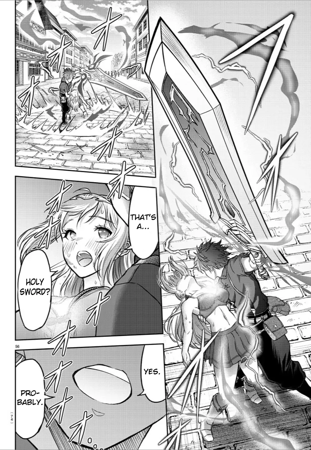 Cherry Hero and the “Holy” Sword Chapter 1 page 57