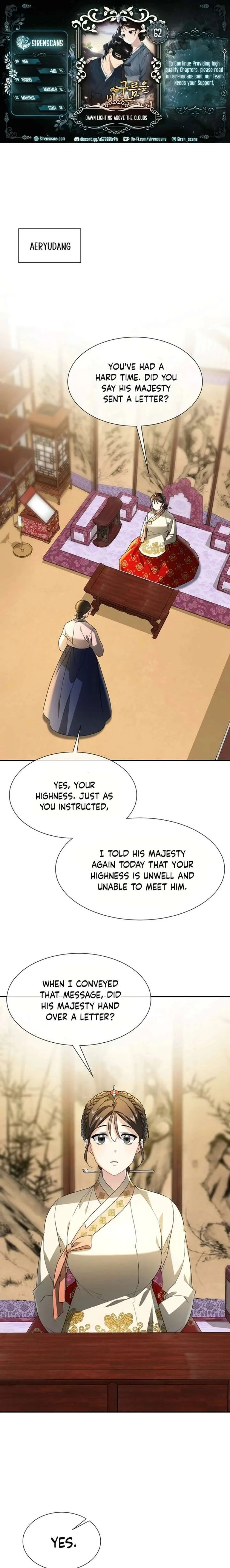 Dawn Lighting Above The Clouds Chapter 62 page 1