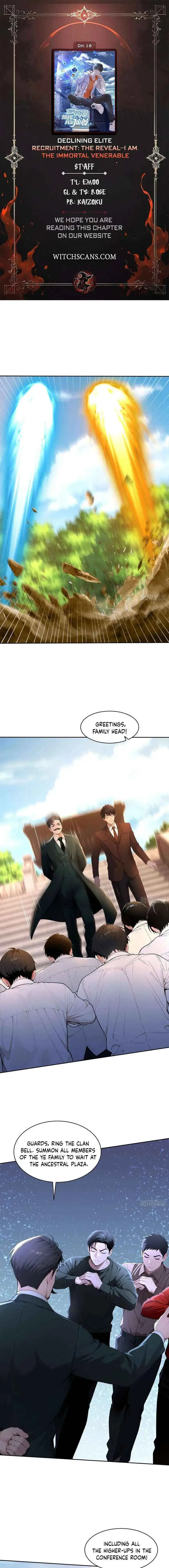 Declining Elite School Recruitment: Showdown-I’m Actually an Immortal Venerable Chapter 18 page 1