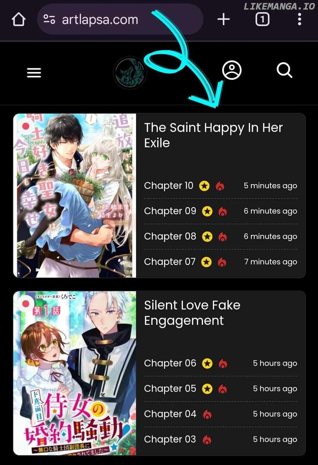 the saint happy in her exile Chapter 1 page 1