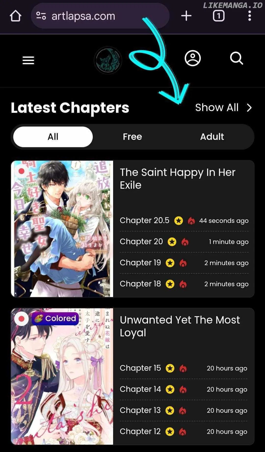 the saint happy in her exile Chapter 6 page 1
