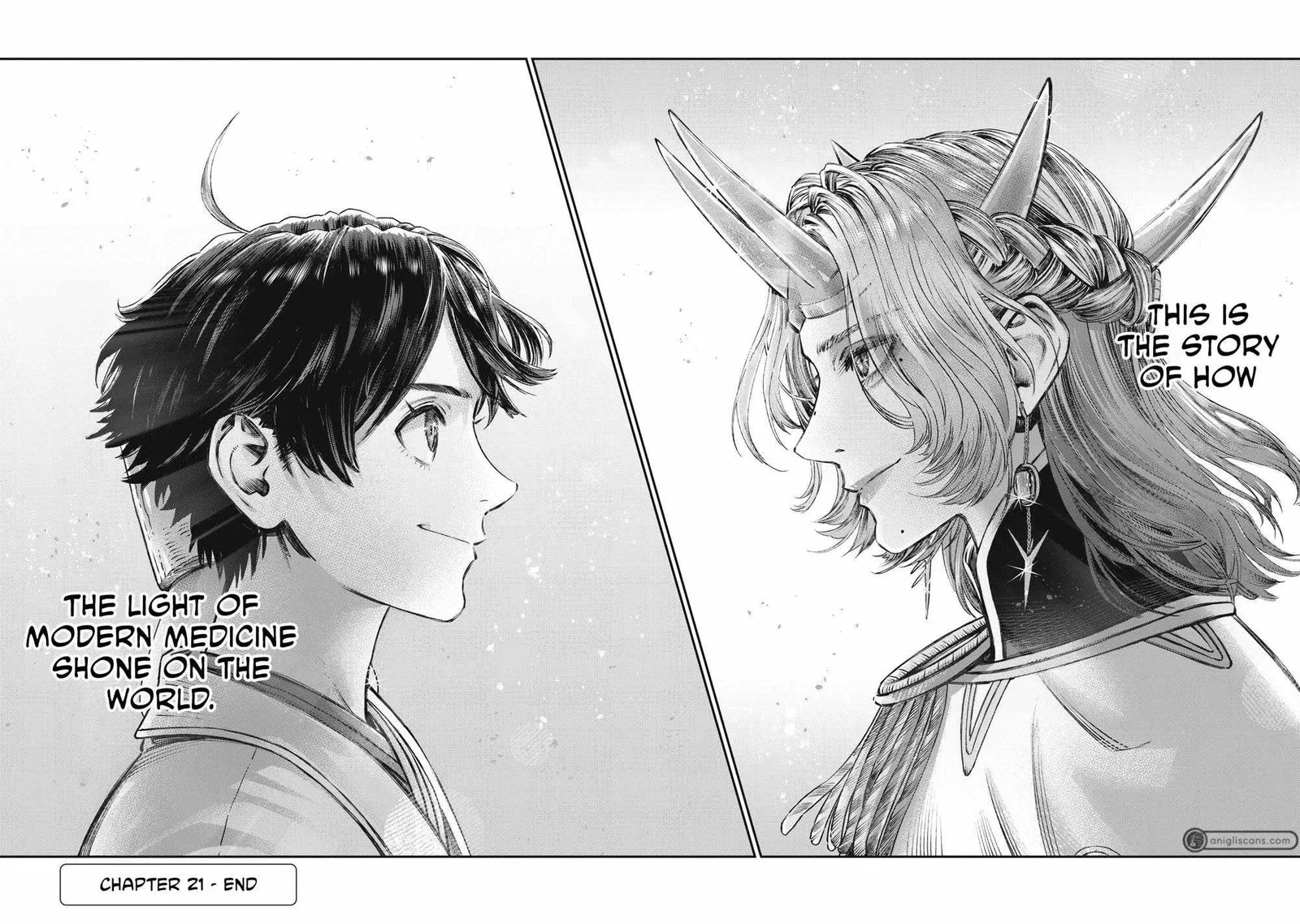 Koudou ni Hattatsu Shita Igaku wa Mahou to Kubetsu ga Tsukanai Chapter 21 page 45