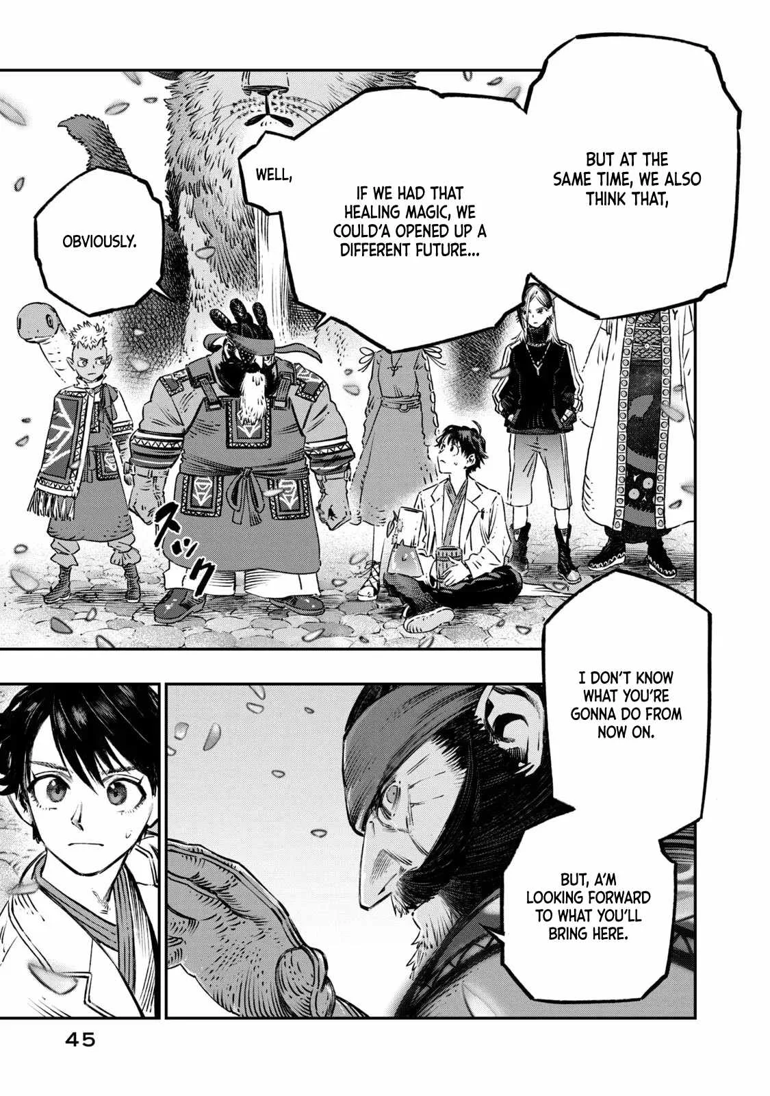 Koudou ni Hattatsu Shita Igaku wa Mahou to Kubetsu ga Tsukanai Chapter 10 page 43