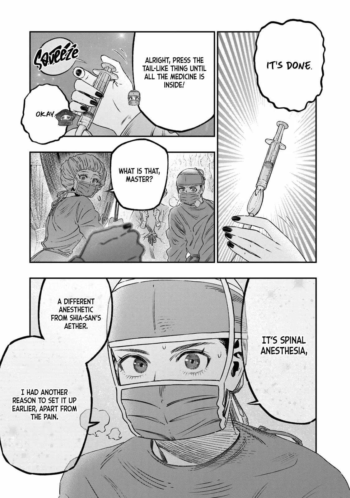 Koudou ni Hattatsu Shita Igaku wa Mahou to Kubetsu ga Tsukanai Chapter 17 page 46