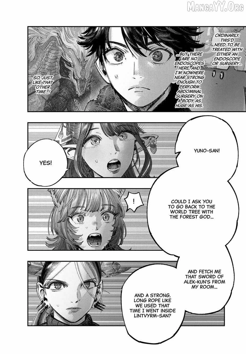 Koudou ni Hattatsu Shita Igaku wa Mahou to Kubetsu ga Tsukanai Chapter 46.1 page 2