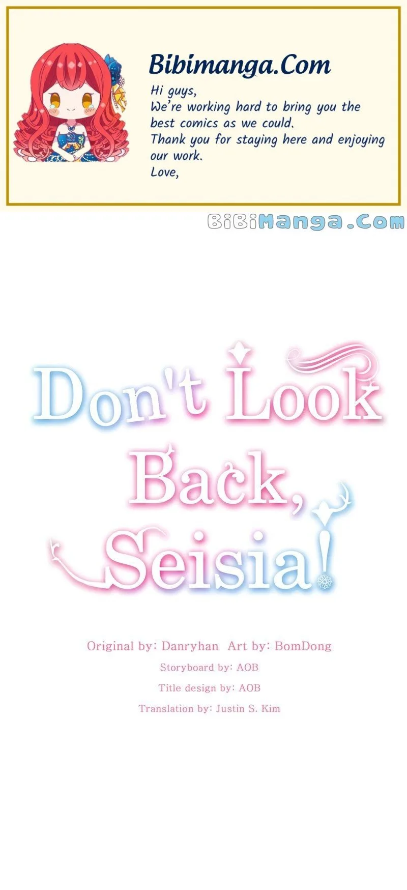 Don’t Look Back, Seisia! Chapter 34 page 2