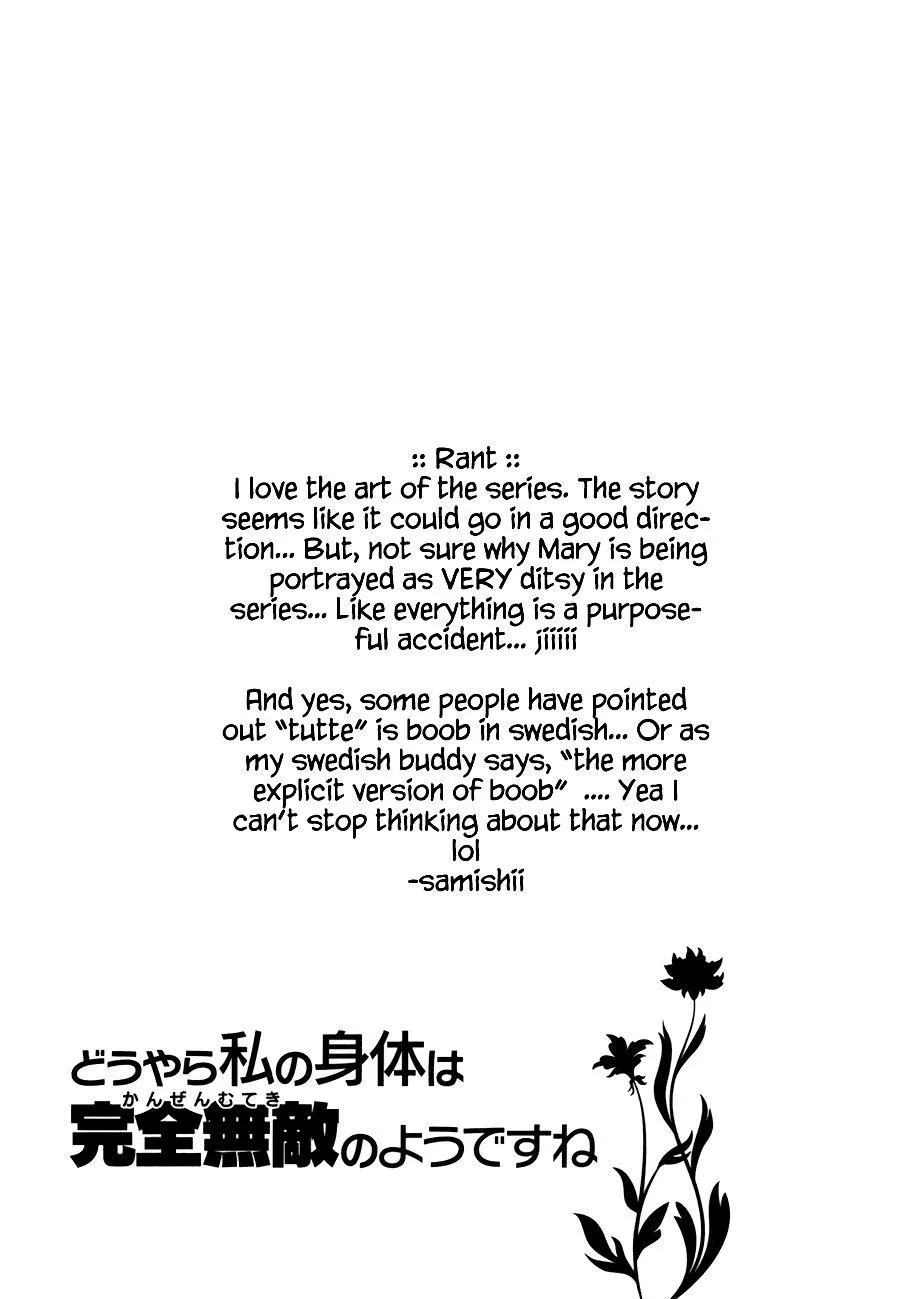 Douyara Watashi No Karada Wa Kanzen Muteki No You Desu Ne Chapter 11 page 30