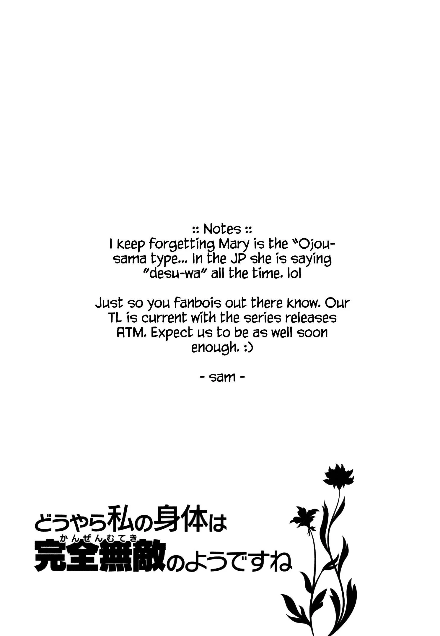 Douyara Watashi No Karada Wa Kanzen Muteki No You Desu Ne Chapter 15 page 30
