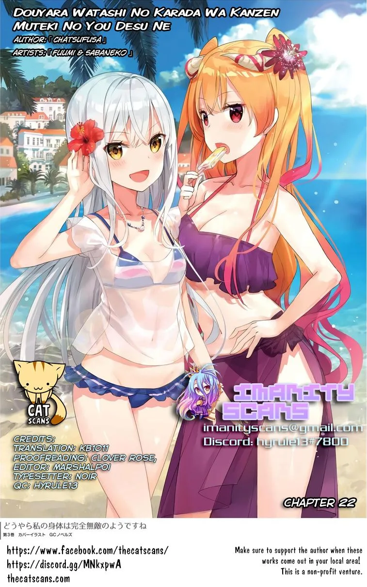 Douyara Watashi No Karada Wa Kanzen Muteki No You Desu Ne Chapter 22 page 2