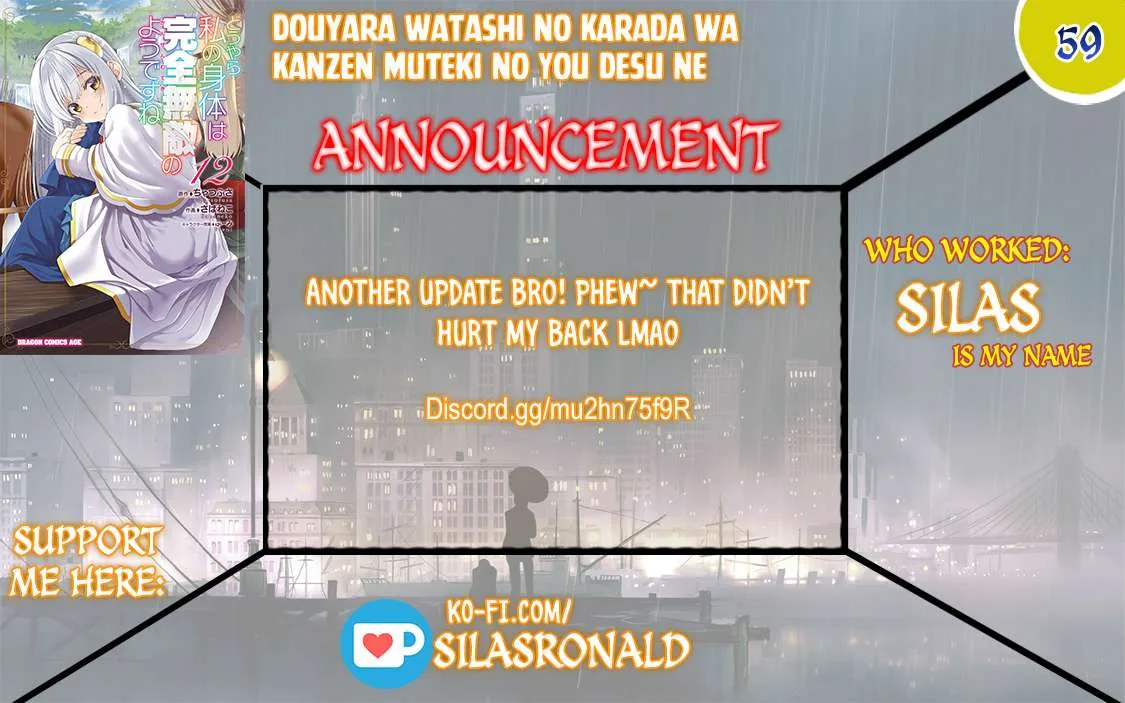 Douyara Watashi No Karada Wa Kanzen Muteki No You Desu Ne Chapter 59 page 2