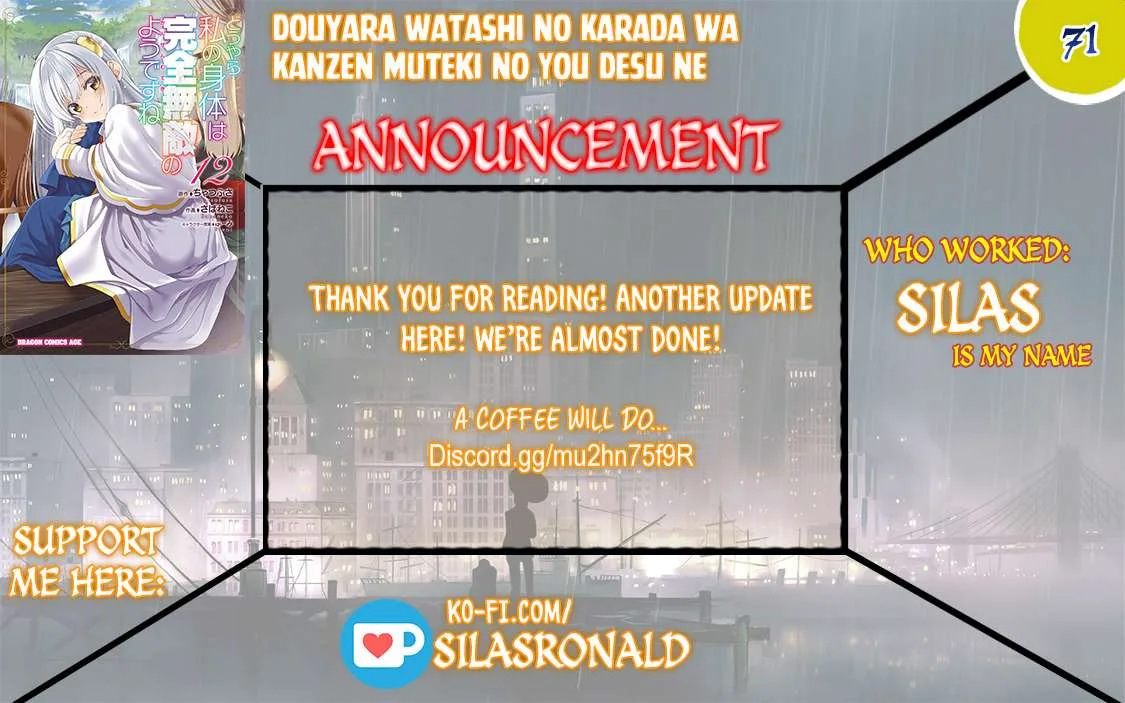 Douyara Watashi No Karada Wa Kanzen Muteki No You Desu Ne Chapter 71 page 2