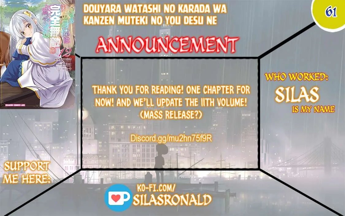 Douyara Watashi No Karada Wa Kanzen Muteki No You Desu Ne Chapter 61 page 2