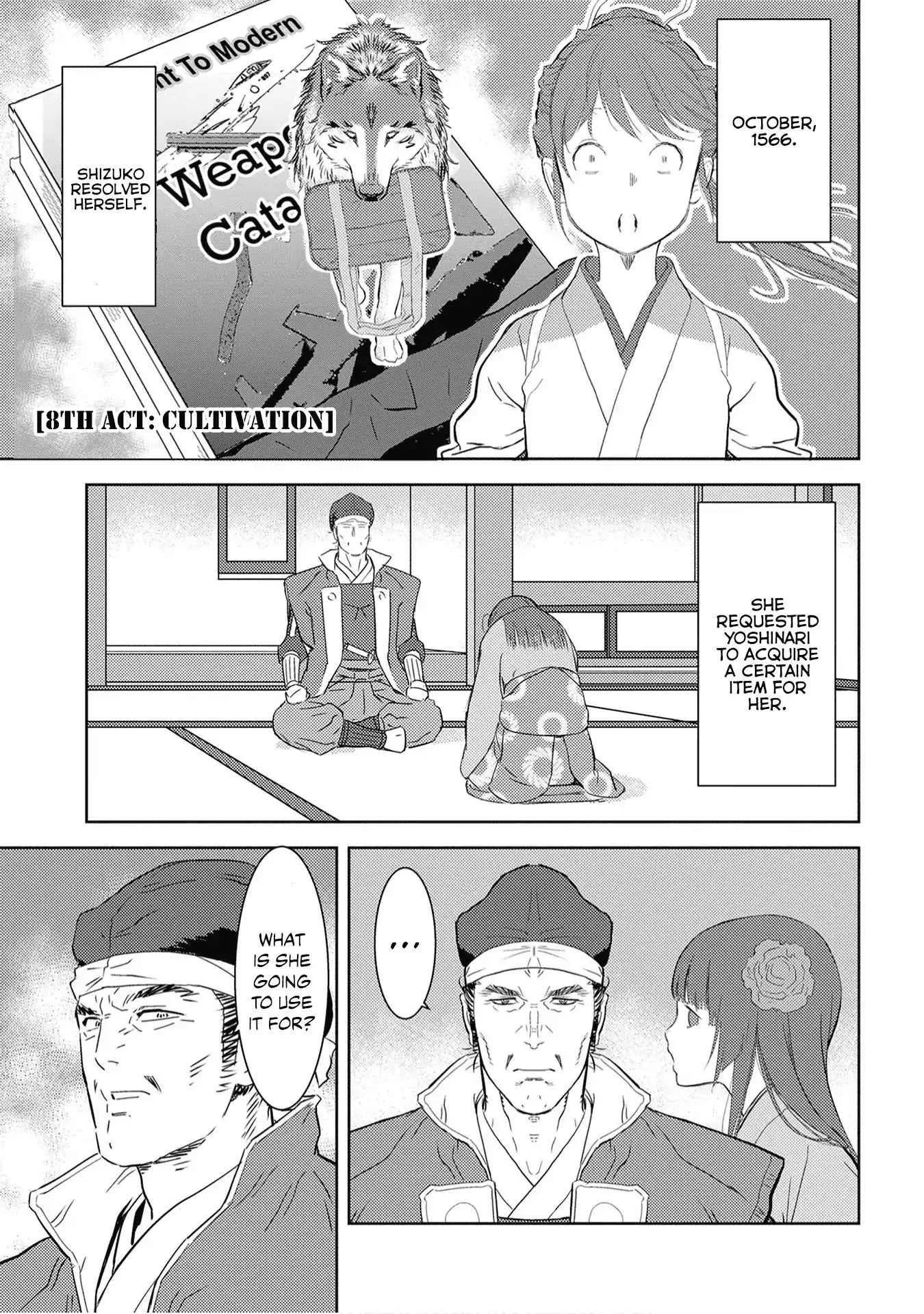 Sengoku Komachi Kuroutan: Noukou Giga Chapter 8 page 2