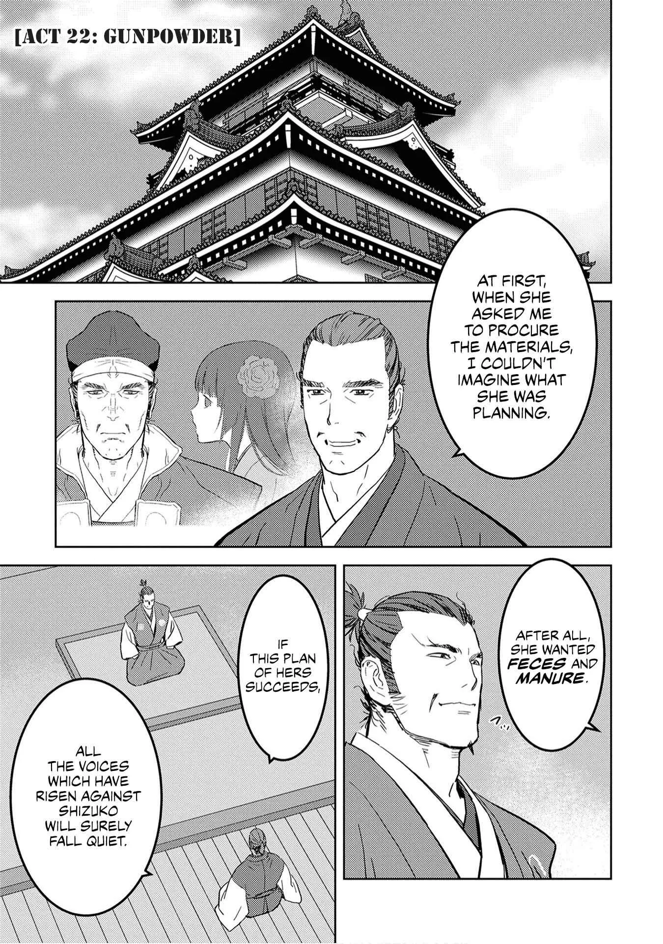 Sengoku Komachi Kuroutan: Noukou Giga Chapter 22 page 2