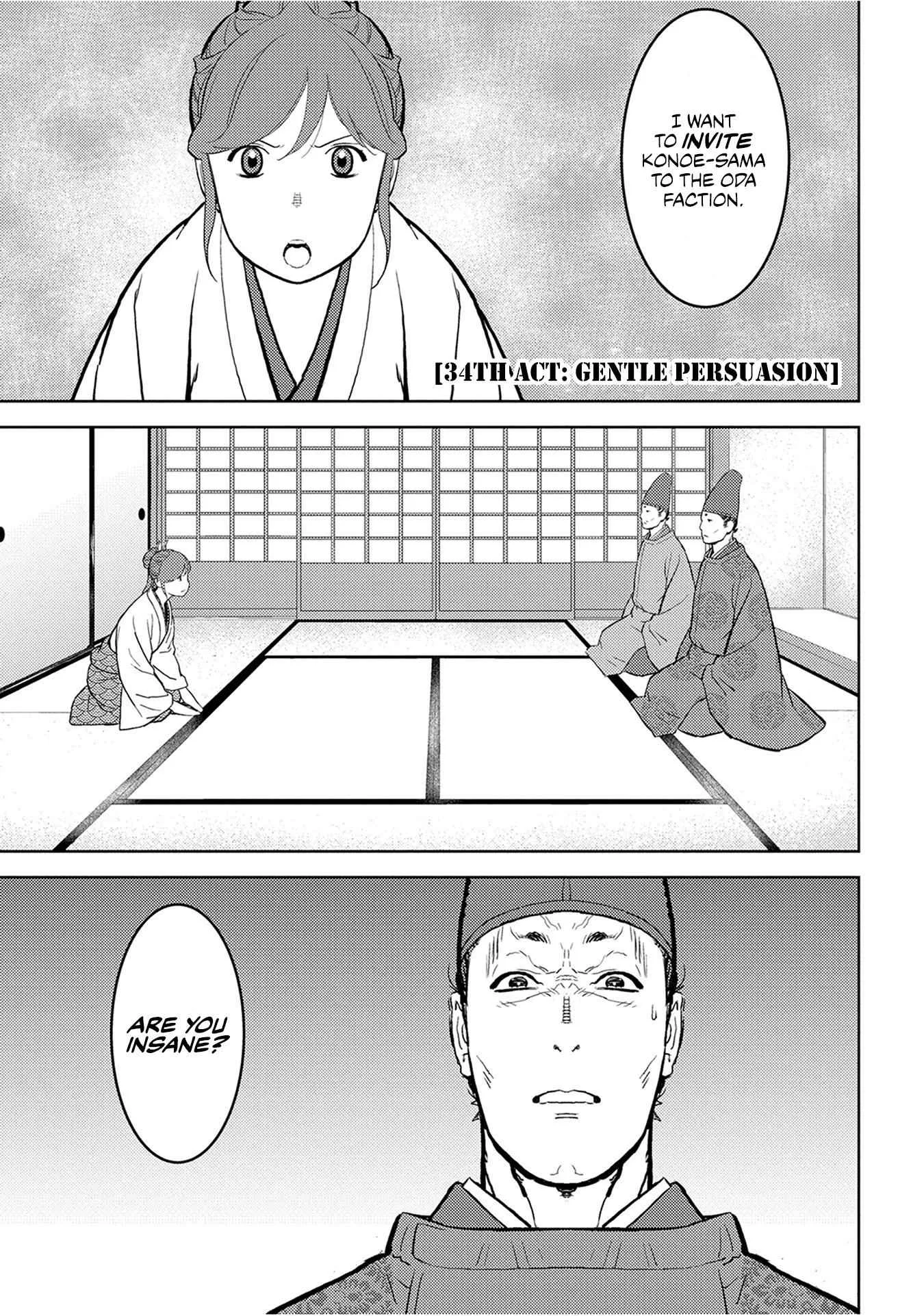 Sengoku Komachi Kuroutan: Noukou Giga Chapter 34 page 2