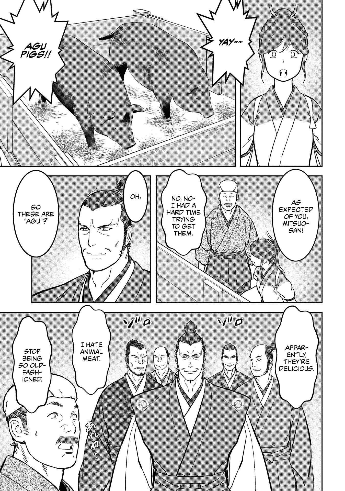 Sengoku Komachi Kuroutan: Noukou Giga Chapter 37 page 14