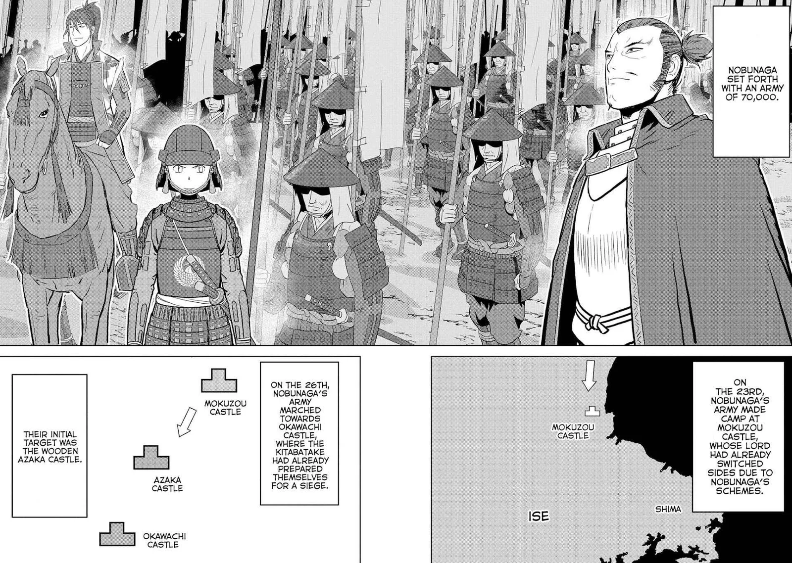 Sengoku Komachi Kuroutan: Noukou Giga Chapter 39 page 9