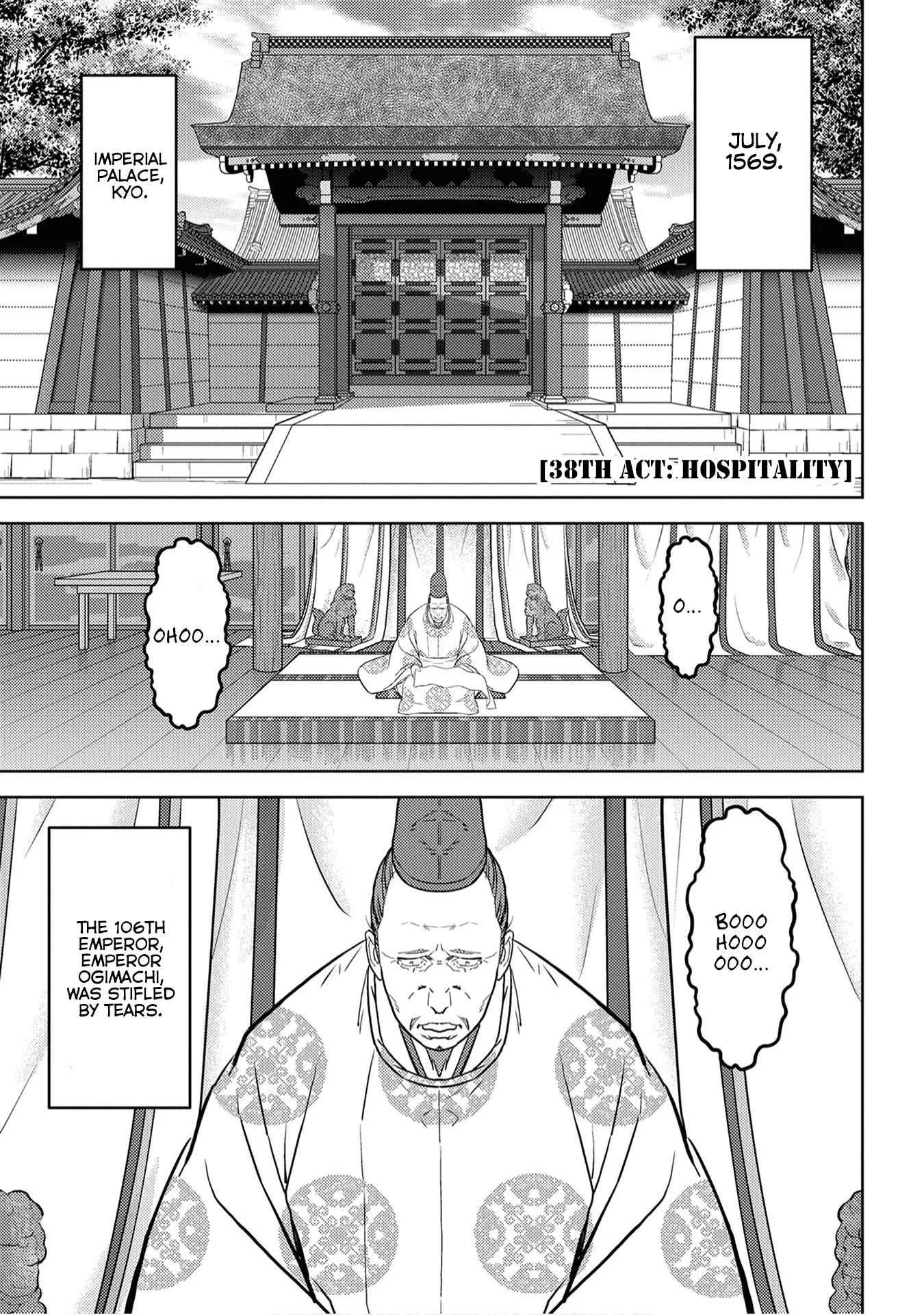 Sengoku Komachi Kuroutan: Noukou Giga Chapter 38 page 2