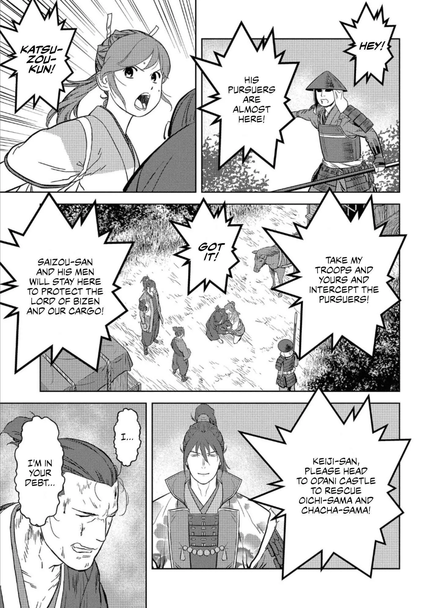 Sengoku Komachi Kuroutan: Noukou Giga Chapter 43 page 18