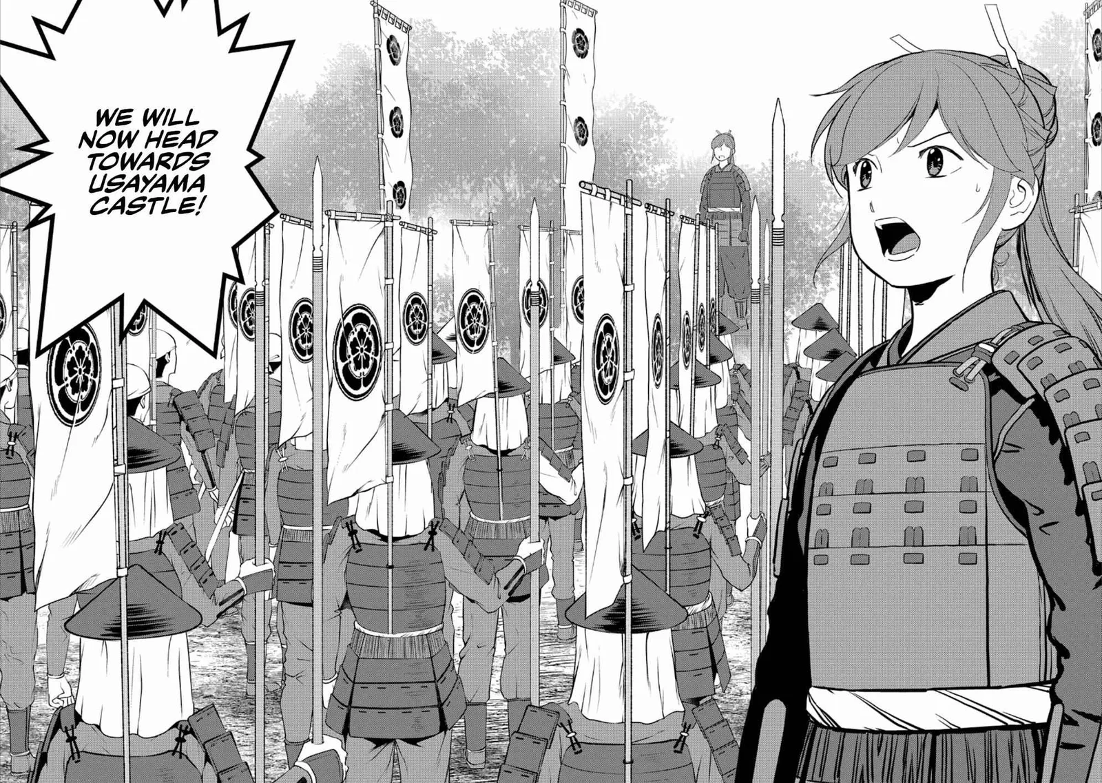 Sengoku Komachi Kuroutan: Noukou Giga Chapter 47 page 21