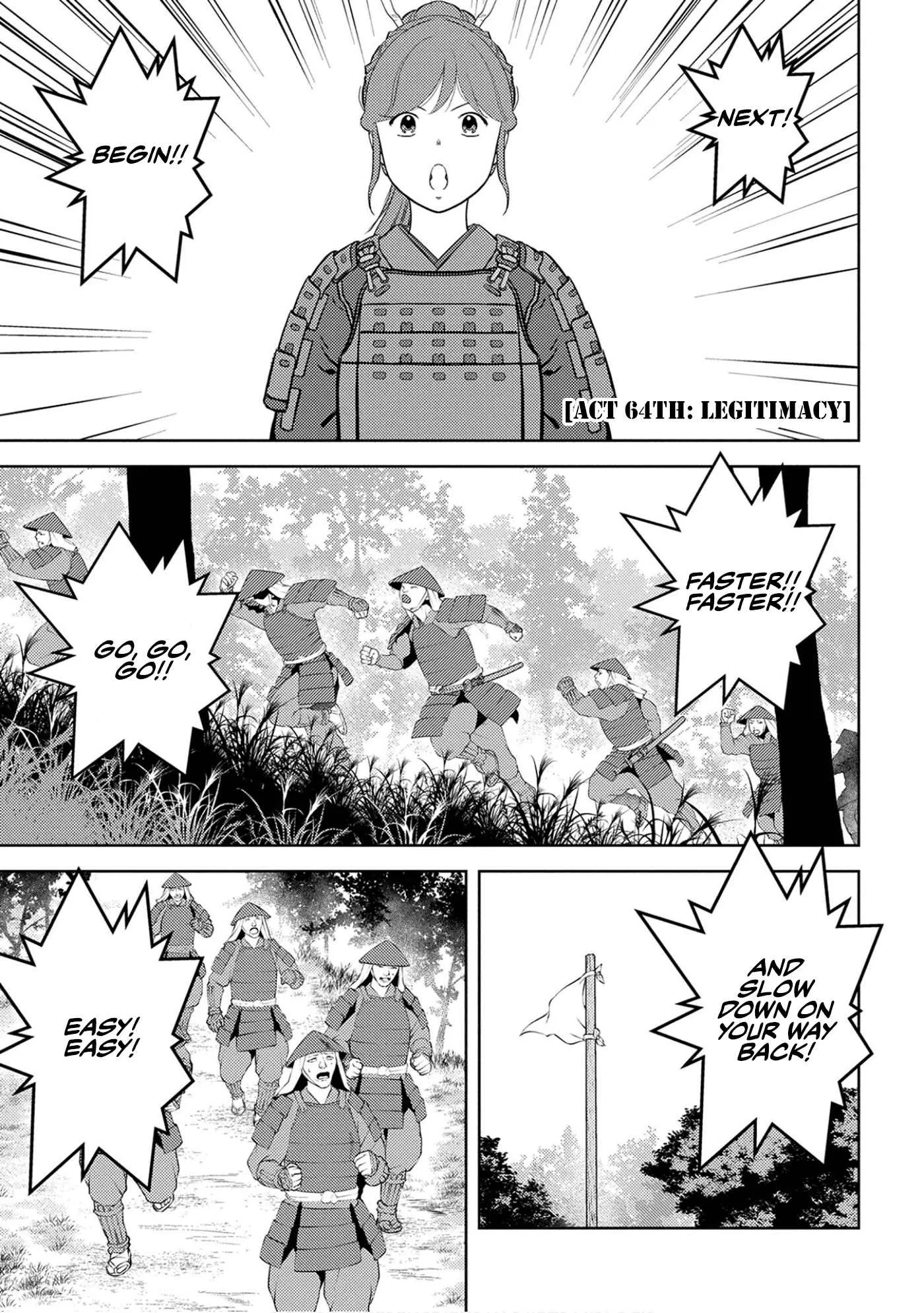 Sengoku Komachi Kuroutan: Noukou Giga Chapter 64 page 2