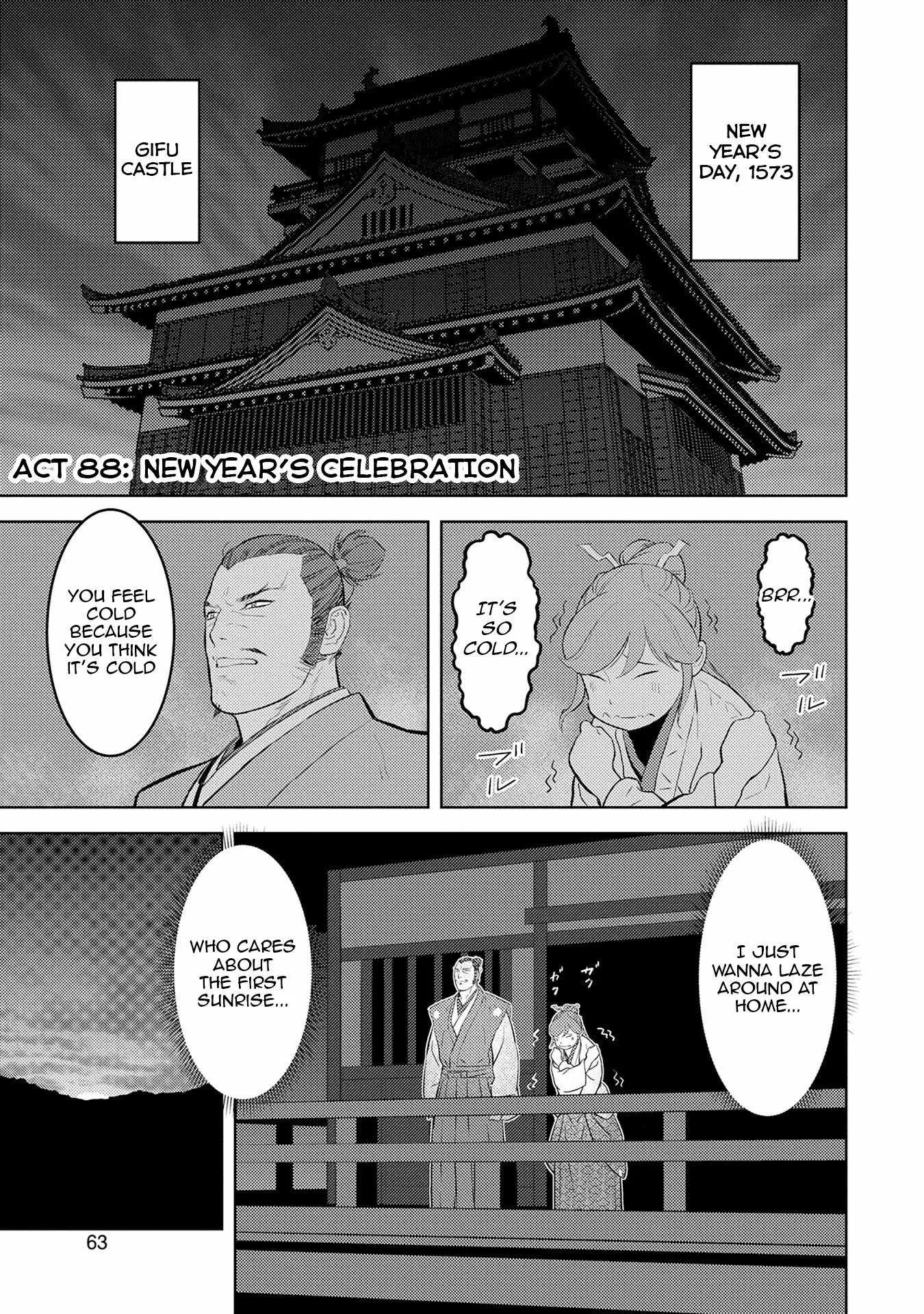 Sengoku Komachi Kuroutan: Noukou Giga Chapter 88 page 2