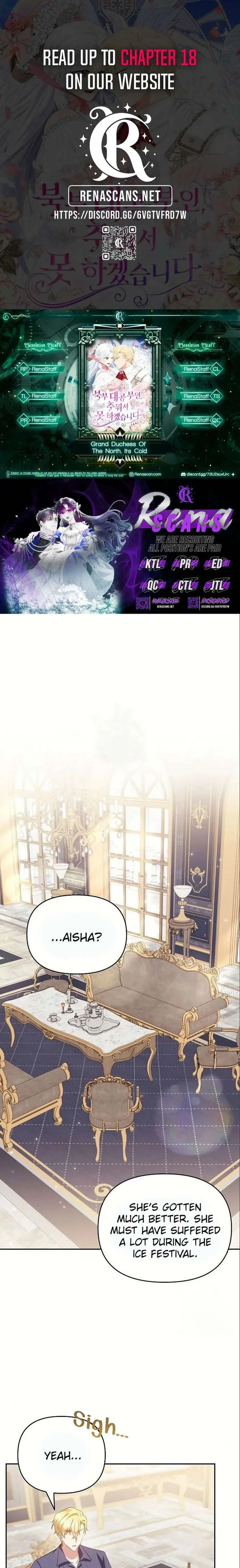 Grand Duke, I Can’t Do It Because It’s Too Cold in The North Chapter 12 page 1