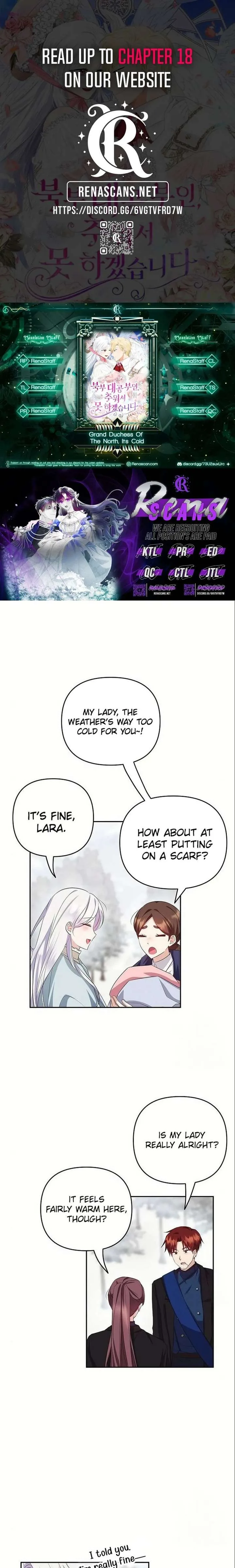 Grand Duke, I Can’t Do It Because It’s Too Cold in The North Chapter 13 page 1