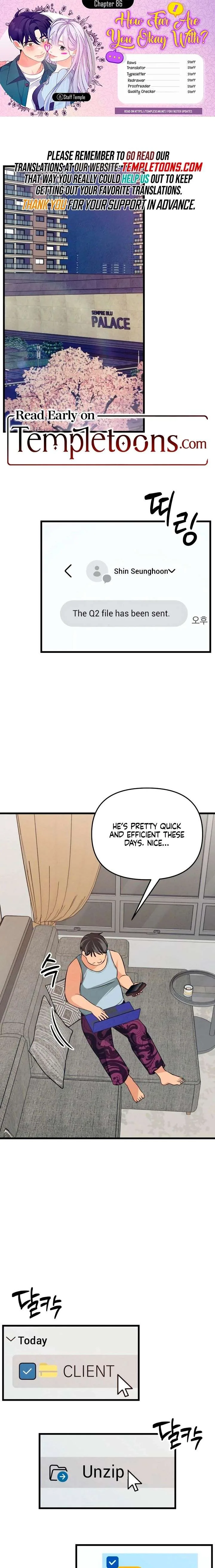 How Far Are You Okay With? Chapter 86 page 1