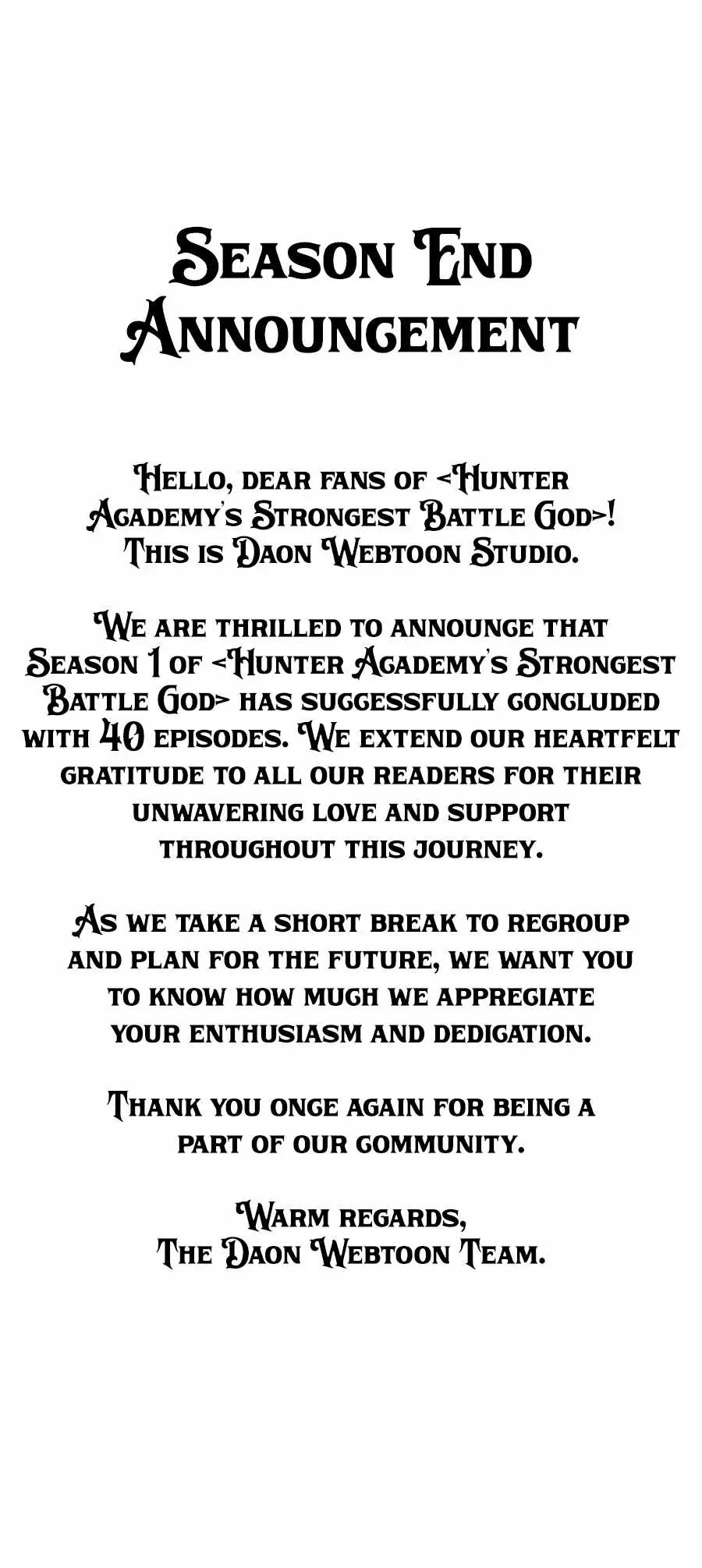 Hunter Academy’s Strongest Battle God Chapter 40.5 page 1