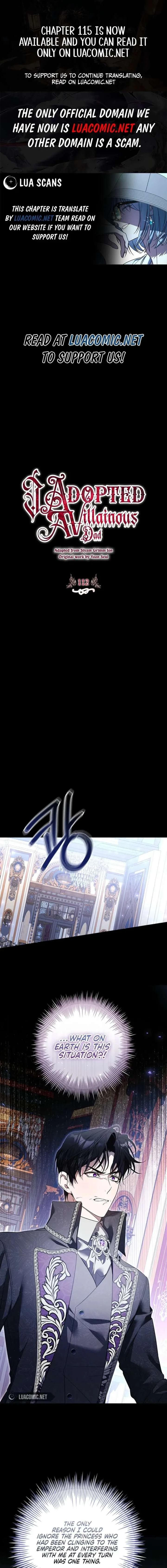 I Adopted a Villainous Dad Chapter 112 page 1