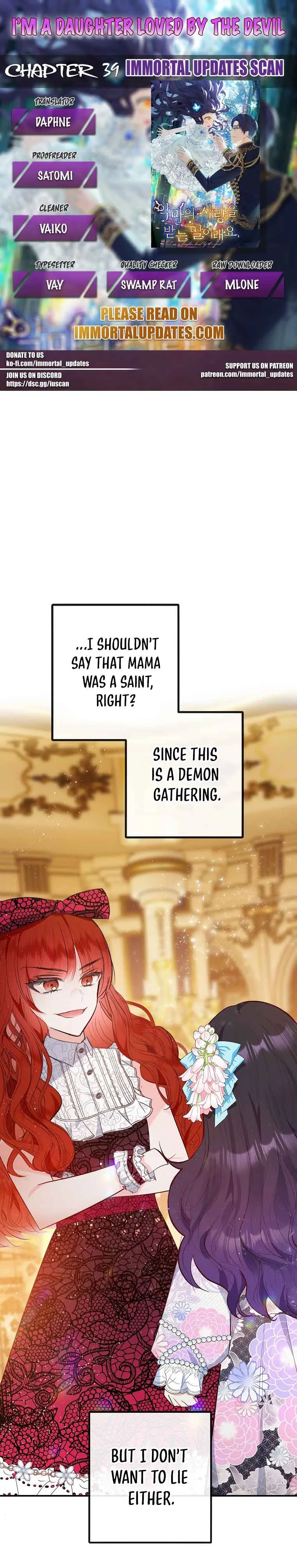 I Am A Daughter Loved By The Devil Chapter 39 page 2