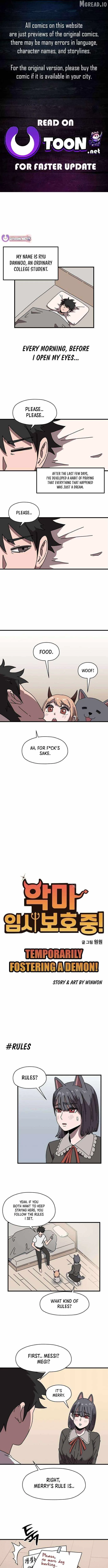 Temporarily Fostering a Demon! Chapter 4 page 1