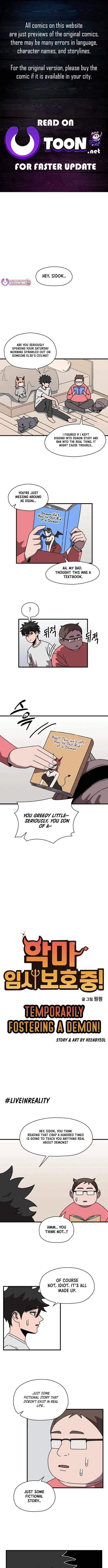 Temporarily Fostering a Demon! Chapter 9 page 1