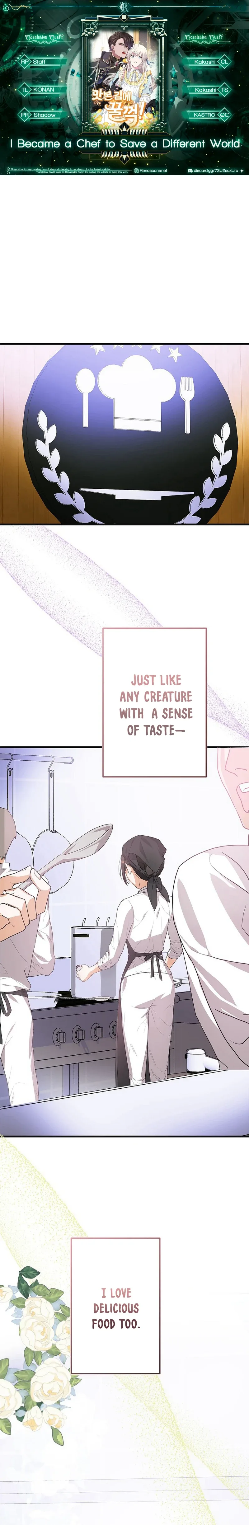 I Became a Chef to Save a Different World Chapter 1 page 2