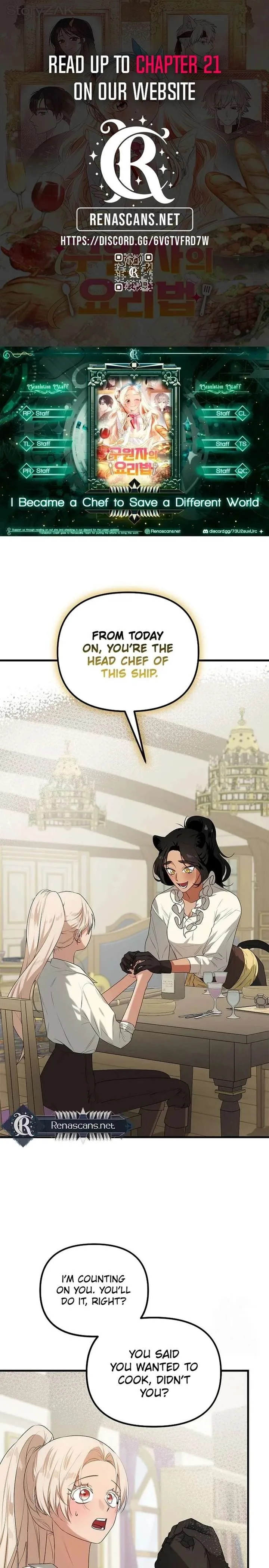 I Became a Chef to Save a Different World Chapter 14 page 1