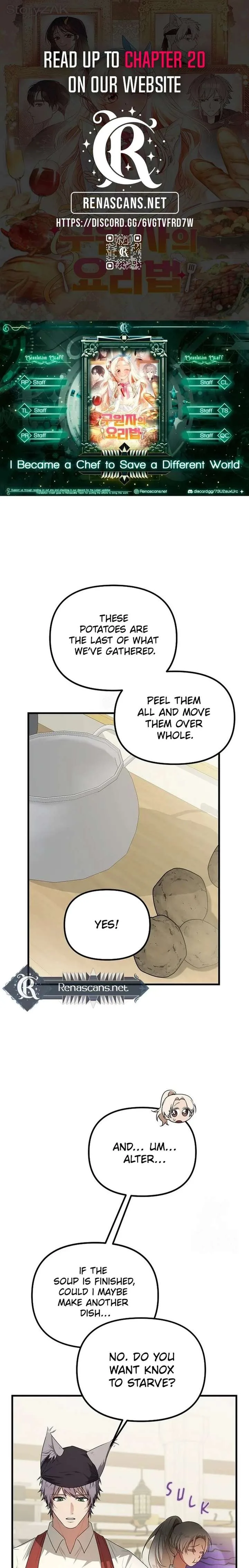 I Became a Chef to Save a Different World Chapter 13 page 1