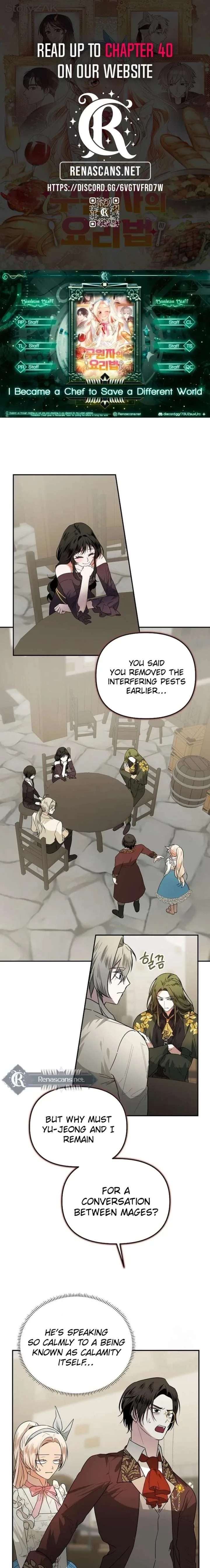 I Became a Chef to Save a Different World Chapter 33 page 1