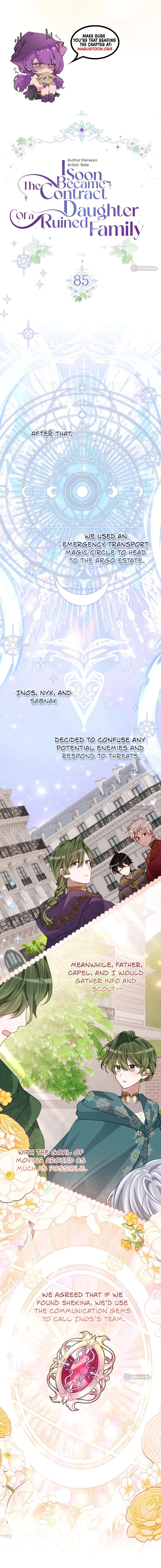 I Became the Contract Daughter of the soon-to-be-ruined Family Chapter 85 page 6