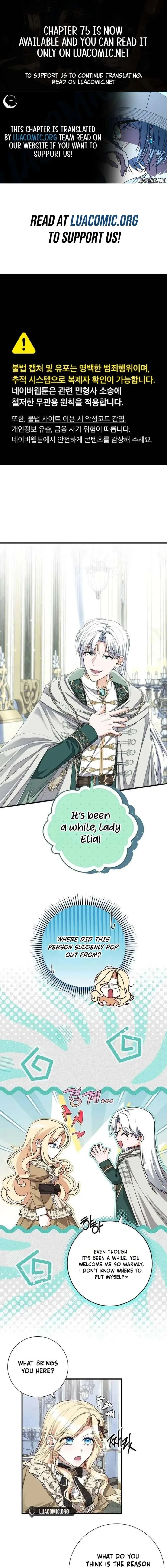I Became the Mother of the Supporting Male Lead’s Son Chapter 72 page 1