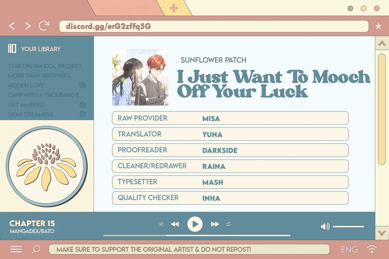 I Just Want To Mooch Off Your Luck Chapter 15 page 14