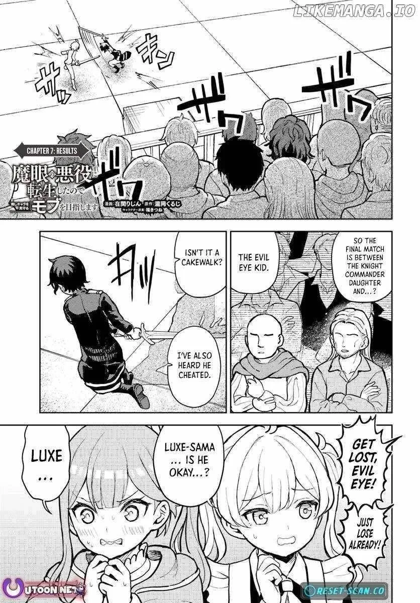 I Was Reincarnated as the Villain With Evil Eyes, so I Aim to Be a Mob Character Chapter 7.1 page 2
