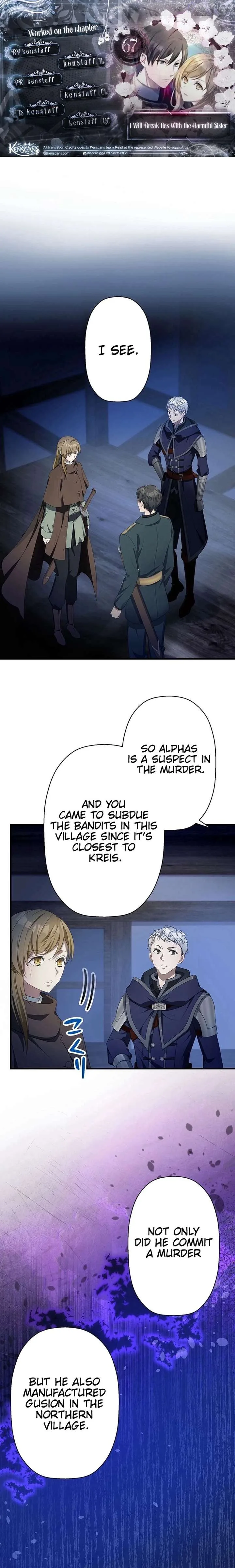 I will break ties with the harmful sister Chapter 67 page 1