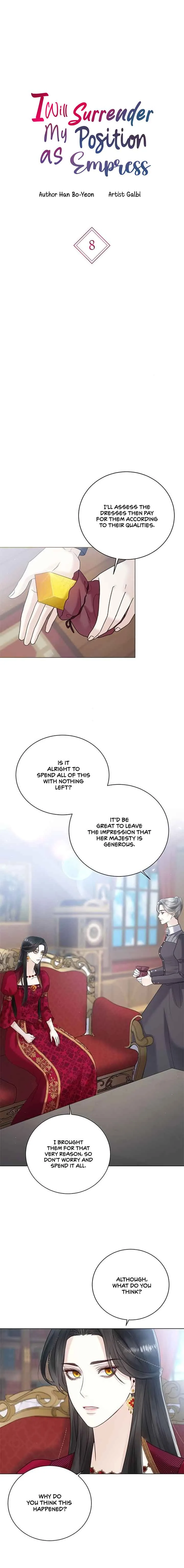 I Will Surrender My Position as the Empress Chapter 10 page 2