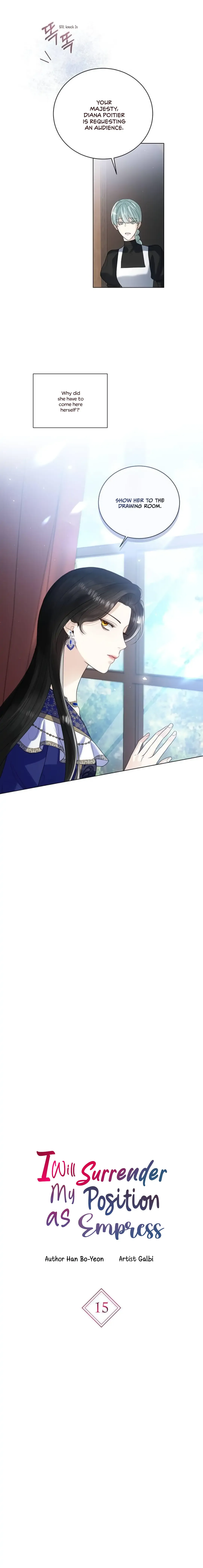 I Will Surrender My Position as the Empress Chapter 15 page 5