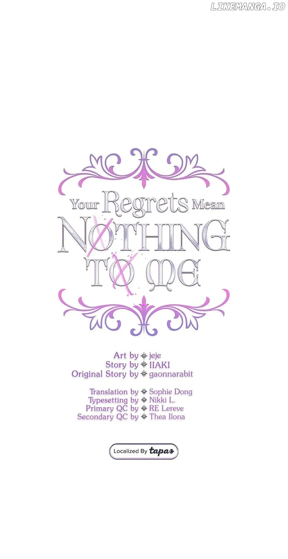 I Won’t Accept Your Regrets Chapter 128 page 33