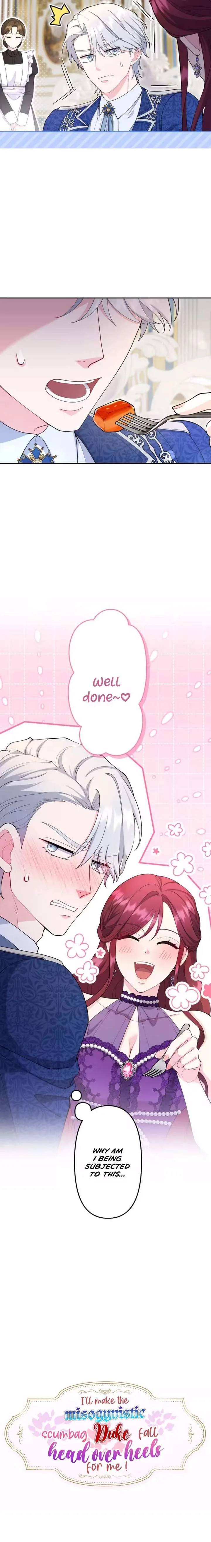 I’ll make the misogynistic, scumbag Duke fall head over heels for me! Chapter 6 page 3