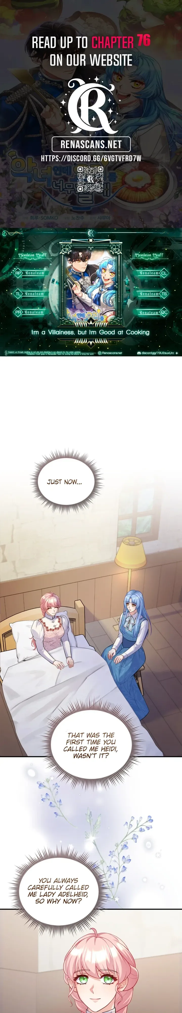 I’m a Villainess, but I’m Good at Cooking Chapter 72 page 1