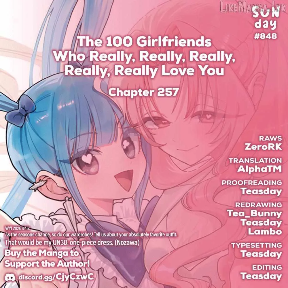 The 100 Girlfriends Who Really, Really, Really, Really, Really Love You Chapter 257 page 1